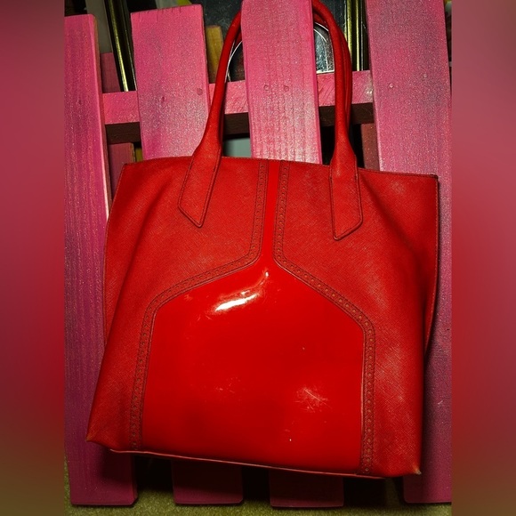 Armani Jeans Red Tote Bag - Picture 6 of 6